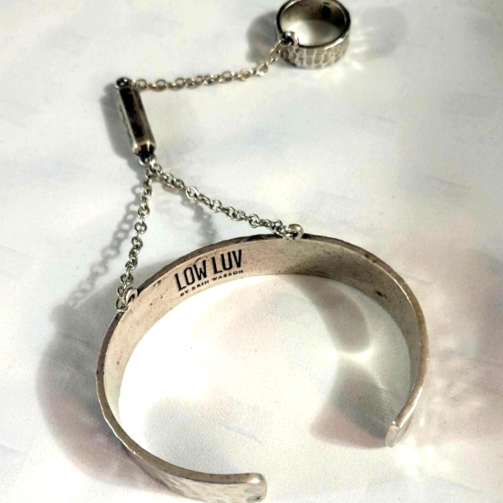 Low Luv by Erin Wasson ring chain cuff bracelet combo